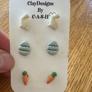Kids Easter Earrings Set